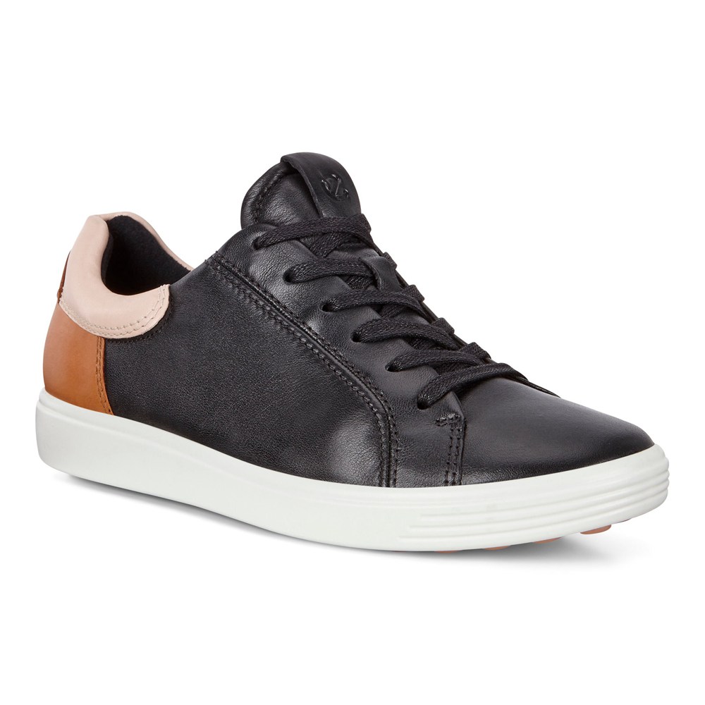 ECCO Womens Sneakers Black - Soft 7 Street - LRO-260578